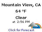 Click for Mountain View, California Forecast